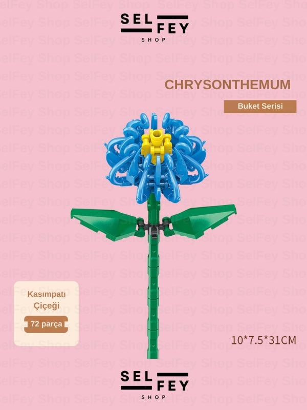Lego Model Kasımpatı Çiçeği Blok Çiçek
