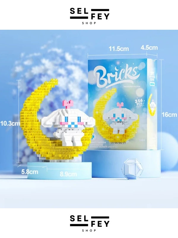 Lego Model Cinnamoroll Moon Gece Lambası Mini Figür