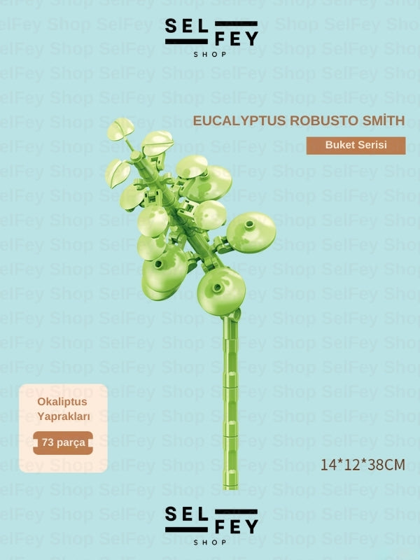 Lego Model Okaliptus Yaprakları Blok Çiçek