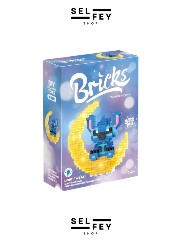 Lego Model Stitch Moon Gece Lambası Mini Figür