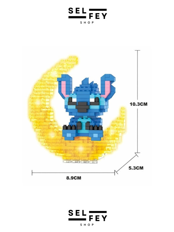 Lego Model Stitch Moon Gece Lambası Mini Figür