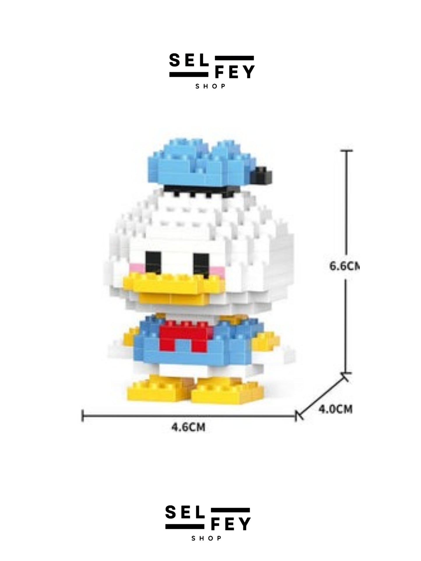 Lego Model Donald Duck Mini Figür