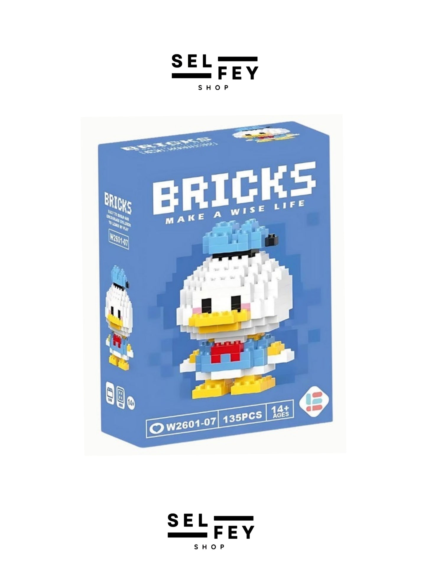 Lego Model Donald Duck Mini Figür