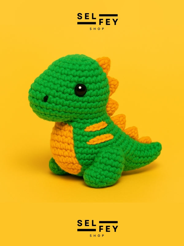 Amigurimi Fred The Dinosaur Tığ Kiti, Amigurimi Dinozor Örgü Set