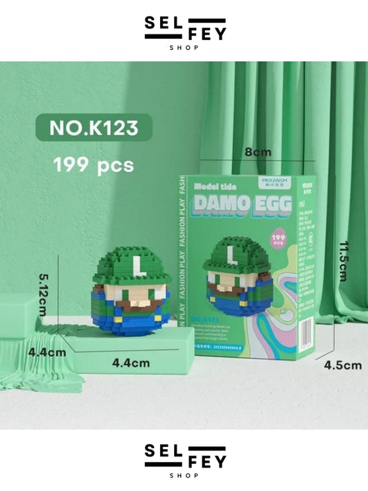 Lego Model Luigi Egg Mini Figür