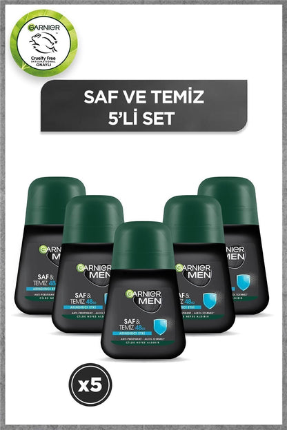 Garnier Men 48h Saf Ve Temiz Roll-on 50 ml X 3 Adet