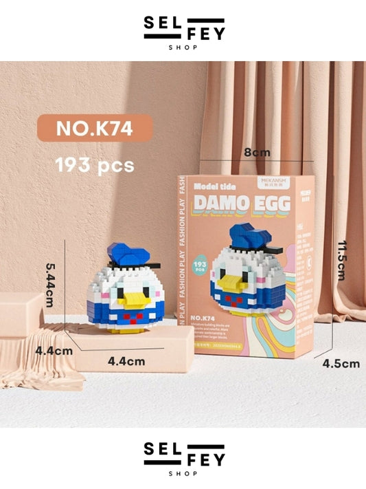 Lego Model Donald Duck Egg Mini Figür
