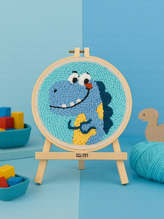 Başlangıç Seviye Dinozor Desenli Punch Kiti, Punch Nakış Seti
