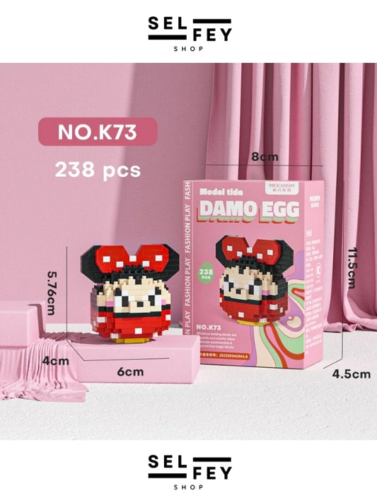 Lego Model Minnie Mouse Egg Mini Figür