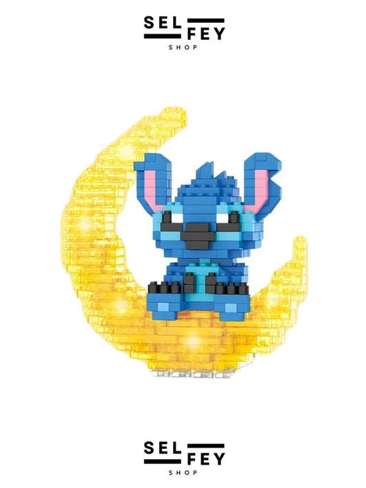 Lego Model Stitch Moon Gece Lambası Mini Figür