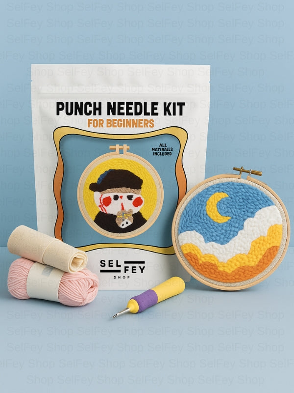Başlangıç Seviye Sincap Desenli Punch Kiti, Punch Nakış Seti