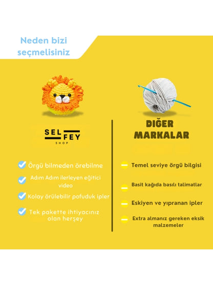Amigurimi Felix The Fox Tığ Kiti, Amigurimi Tilki Örgü Seti