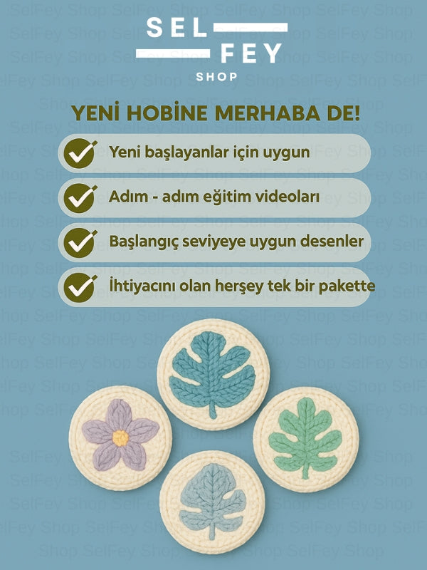 Başlangıç Seviye Sincap Desenli Punch Kiti, Punch Nakış Seti